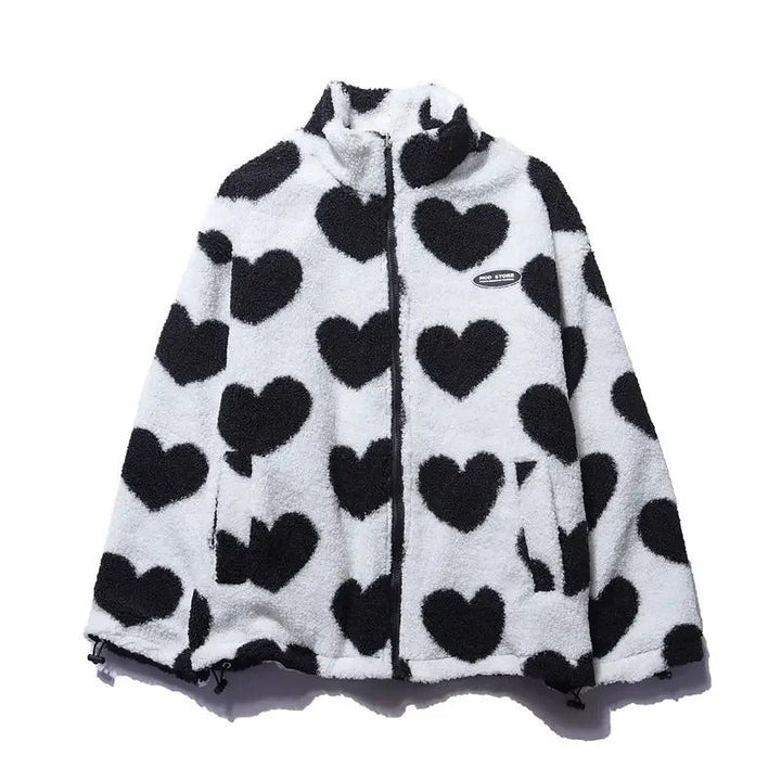 Katharina™ | Veste Réversible à Cœur – Élégance et Douceur Polyvalente