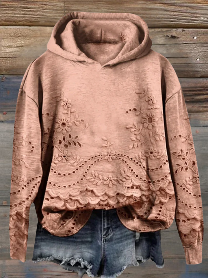 LÉONA™ | Sweat à Capuche Imprimé 3D – Confort & Style au Quotidien