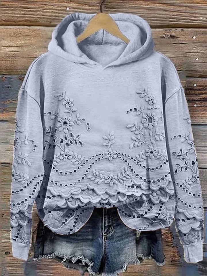 LÉONA™ | Sweat à Capuche Imprimé 3D – Confort & Style au Quotidien